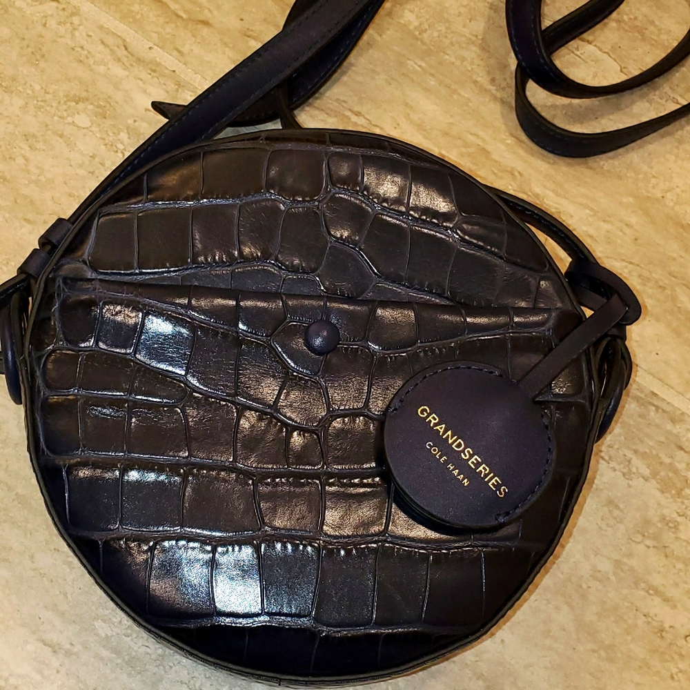Cole Haan Circular Navy Crossbody Bag